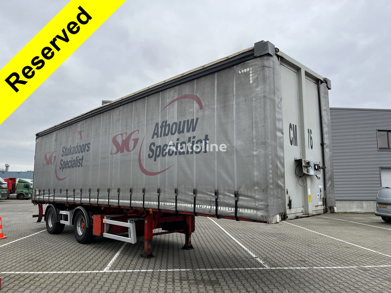 Tracon TO 1620 / Schuifzeil / Kooiaap Aansluiting curtain side semi-trailer