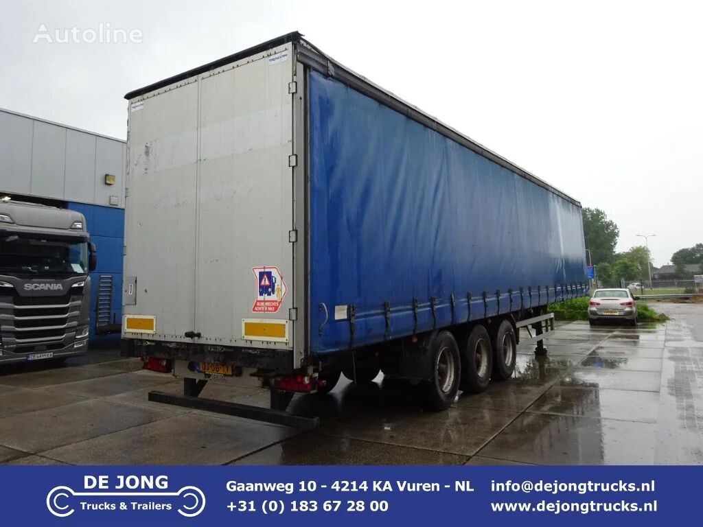 نصف مقطورة ستائر منزلقة Tracon Tautliner / Hard-Wood Floor / BPW + Disc / Lift axle