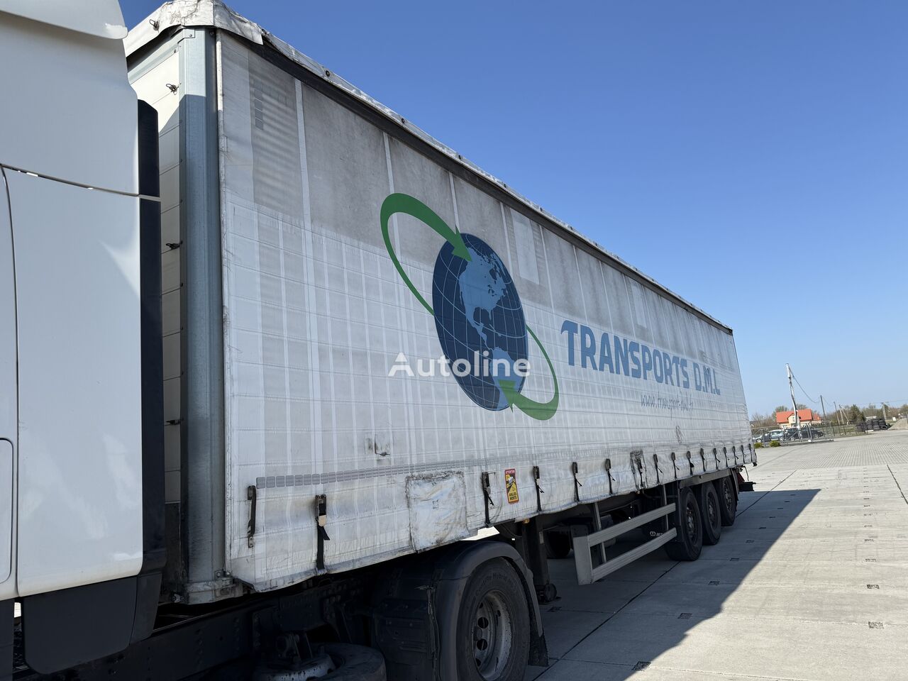 Naczepa firanka Trouillet TROUILLET / PODŁOGA SZYNA DESKA / OSIE SMB / PODNOSZONA OŚ / Z F - Autoline
