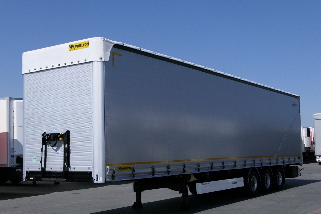 Wielton CURTAINSIDER / MEGA / LIFED AXLE / SAF / LIFTED ROOF / LOW DECK  curtain side semi-trailer