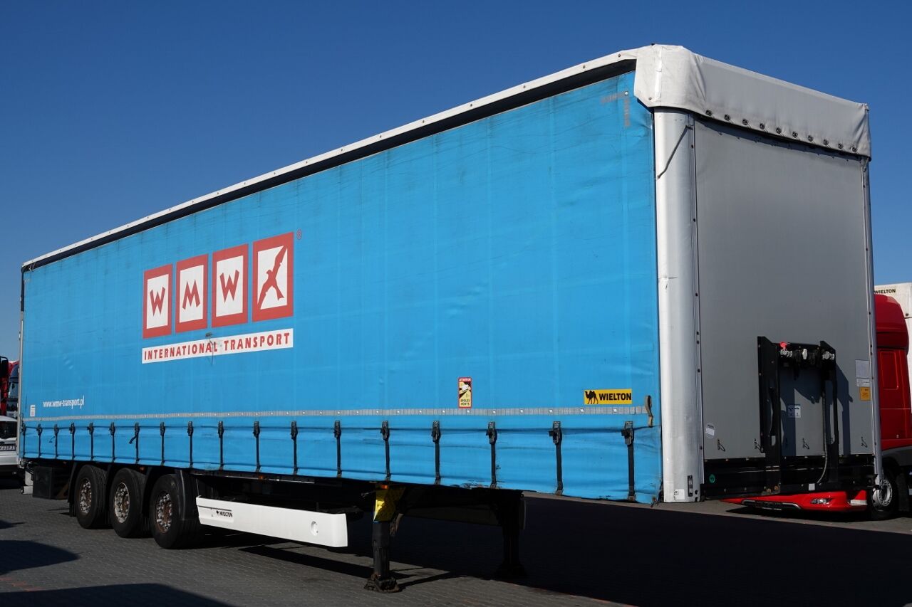 Wielton FIRANKA MEGA / LOWDECK / OŚ PODNOSZONA / DACH PODNOSZONY / 2016  curtain side semi-trailer