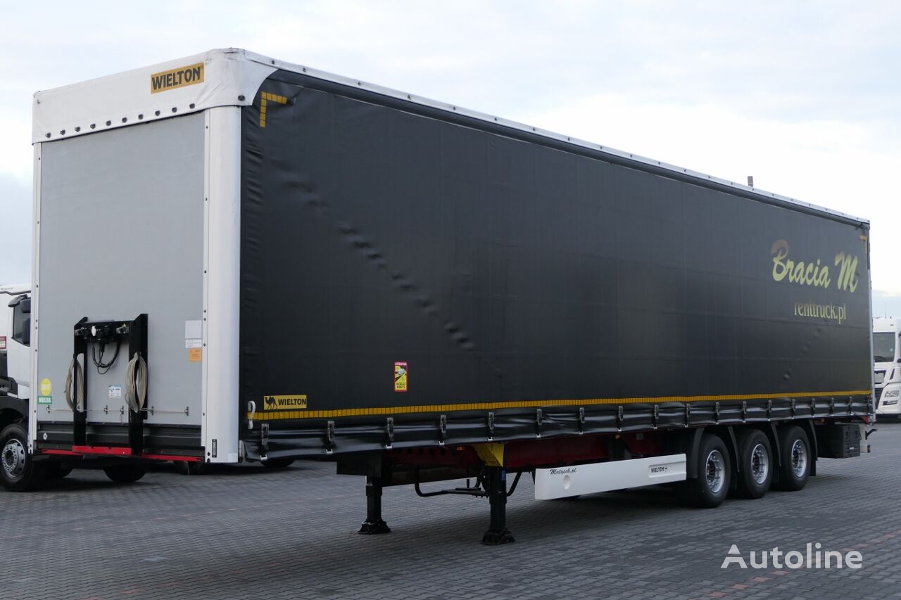 Wielton FIRANKA / MEGA /MULDA DO STALI - 9 M / COILMULDA / OŚ PODNOSZONA curtain side semi-trailer