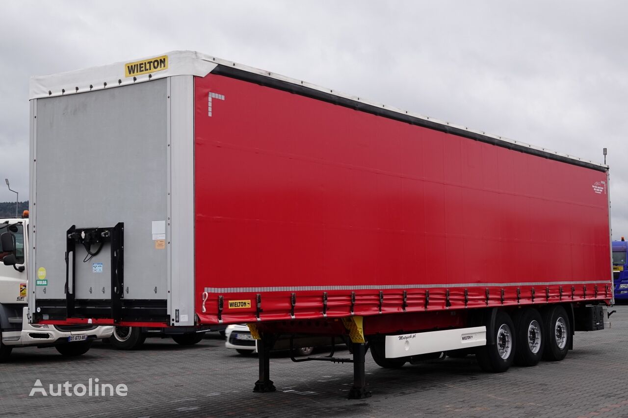 Wielton FIRANKA MULDA DO STALI - 9 M / COILMULDA / OŚ PODNOSOZNA / SAF / curtain side semi-trailer