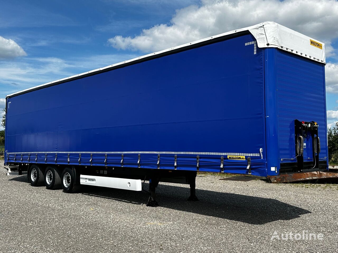 Wielton NACZEPA FIRANKA  / MEGA / LOWDECK / OŚ PODNOSZONA / curtain side semi-trailer