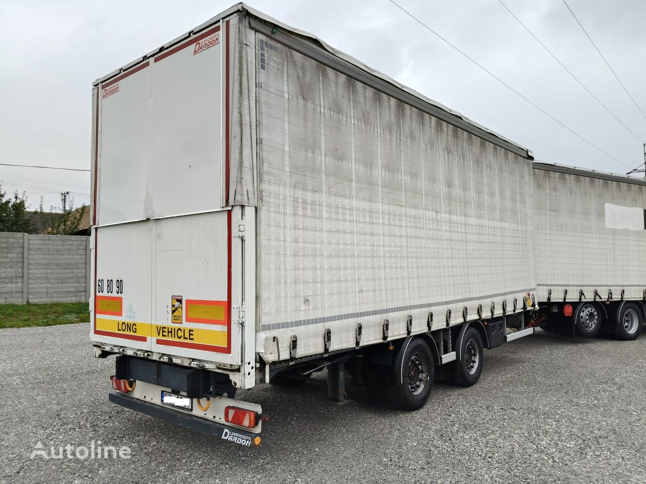 Fruehauf TANDEM / FIRANKA / OSIE SAF / ZSUWANY DACH I BOKI / curtain side trailer