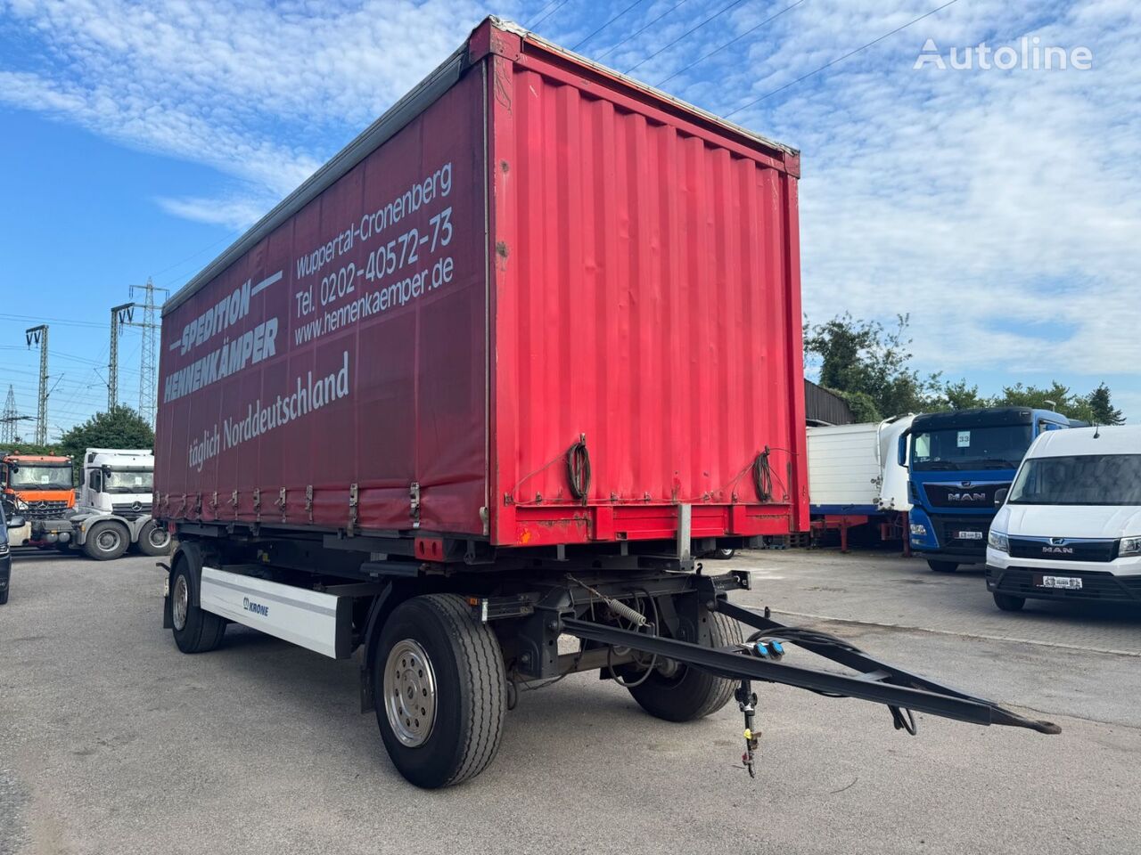 new Krone AZ 18  curtain side trailer