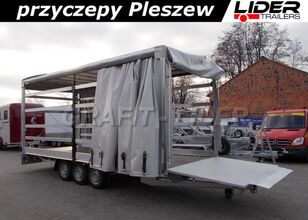 remorcă cu prelată cortina Lider lider-trailers LT-087 przyczepa 620x220x240cm, firana dwustronna nouă