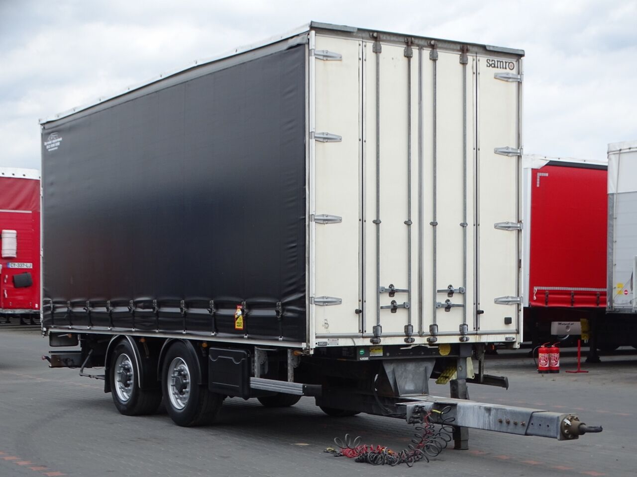 Samro JUMBO TRAILER - 7,3 M / STRONG FLOOR / FRONT DOORS /  Schiebeplanenanhänger