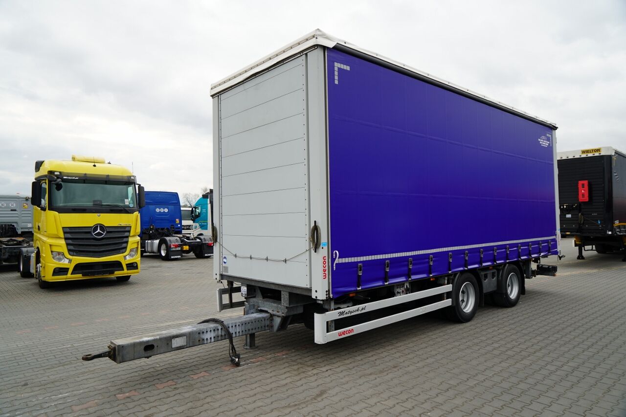 Wecon PRZYCZEPA – 7,7 M / OŚ PODNOSZONA / DACH PODNOSZONY / ZAWIESIE D