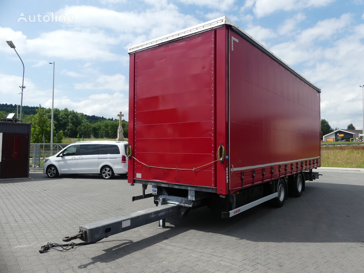 Wecon TANDEM / FIRANKA / W OCYNKU / DACH PODNOSZONY / curtain side trailer