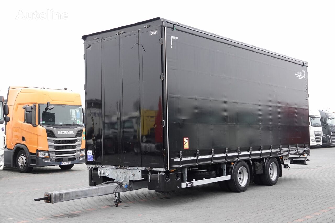 trailer dengan terpal samping Wielton GT / PRZYCZEPA - 7,7 M / TANDEM / PRZEJAZDOWA / 2021 ROK / WAGA: