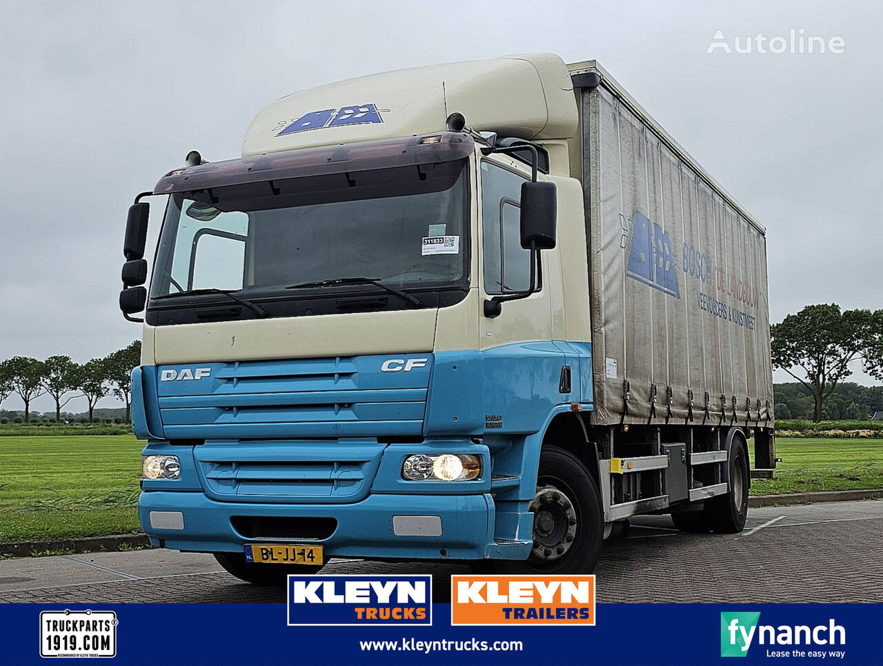 camion rideaux coulissants DAF CF 65.220 EURO 3 MANUAL