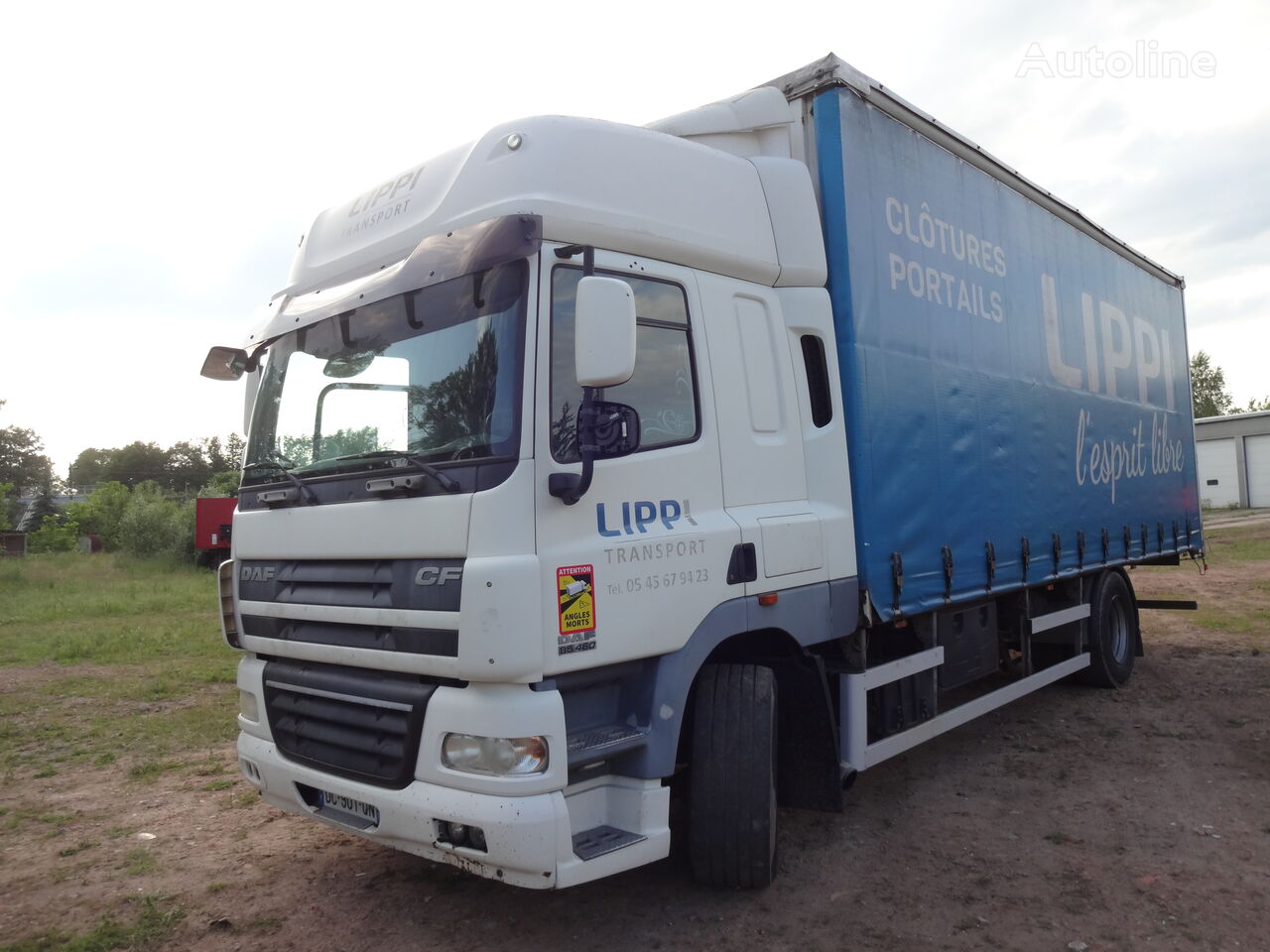 DAF CF 85 360 lastbil glidende gardiner