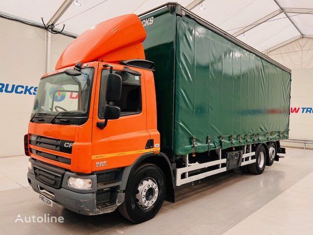 thùng kéo rèm cho xe tải DAF CF75 310 6x2 Rear Lift Day Cab Curtainsider