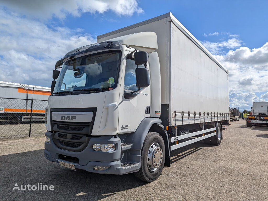 грузовик штора DAF FA LF250 4x2 Daycab 19T Euro6 - Schuifzeilen/Gesloten Bak 7.68M