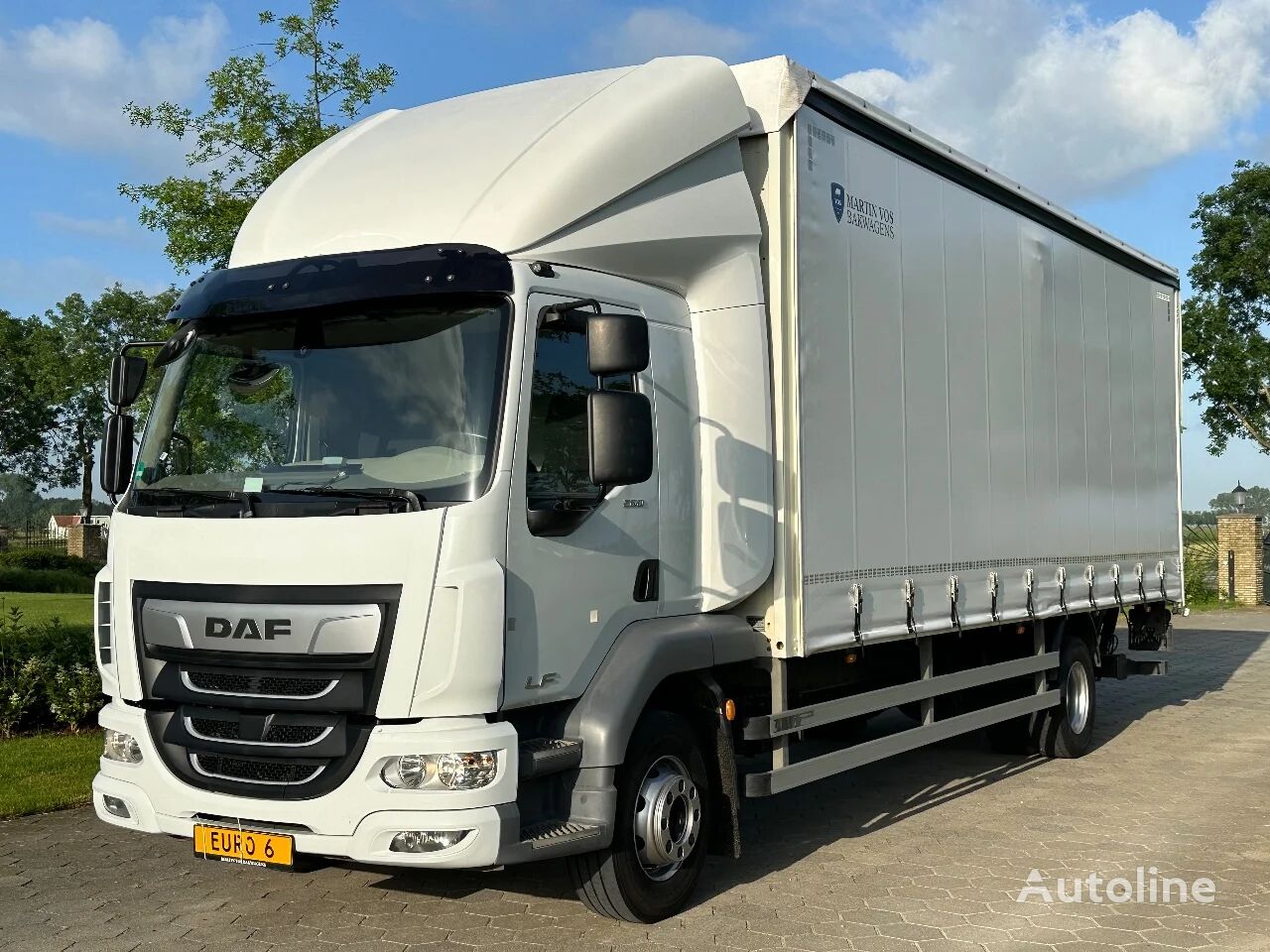 DAF LF 260 LF260.16. EURO6 2020. Aut. 8720kg Laadvermogen. curtainsider truck