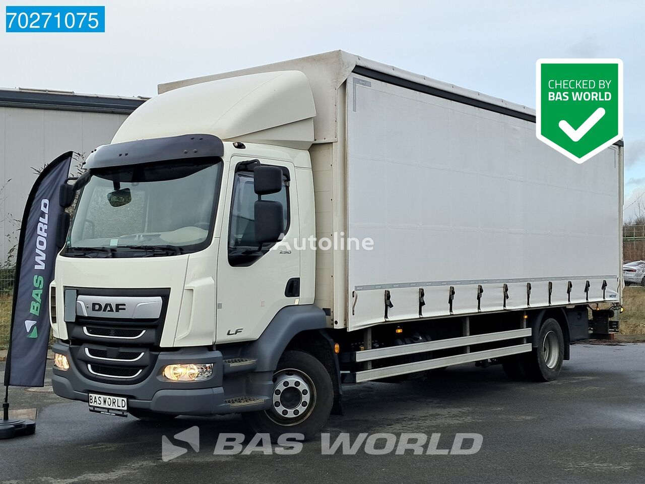 DAF LF 290 4X2 16tonner Automatic Ladebordwand ACC Euro 6 curtainsider truck - Autoline