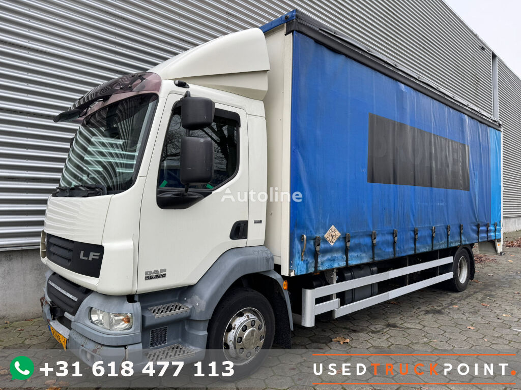 DAF LF55.220 / Machine Transport / Tail Lift / NL Truck camión con lona corredera