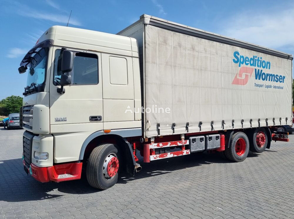 شاحنة ذات أغطية جانبية DAF XF 105 410