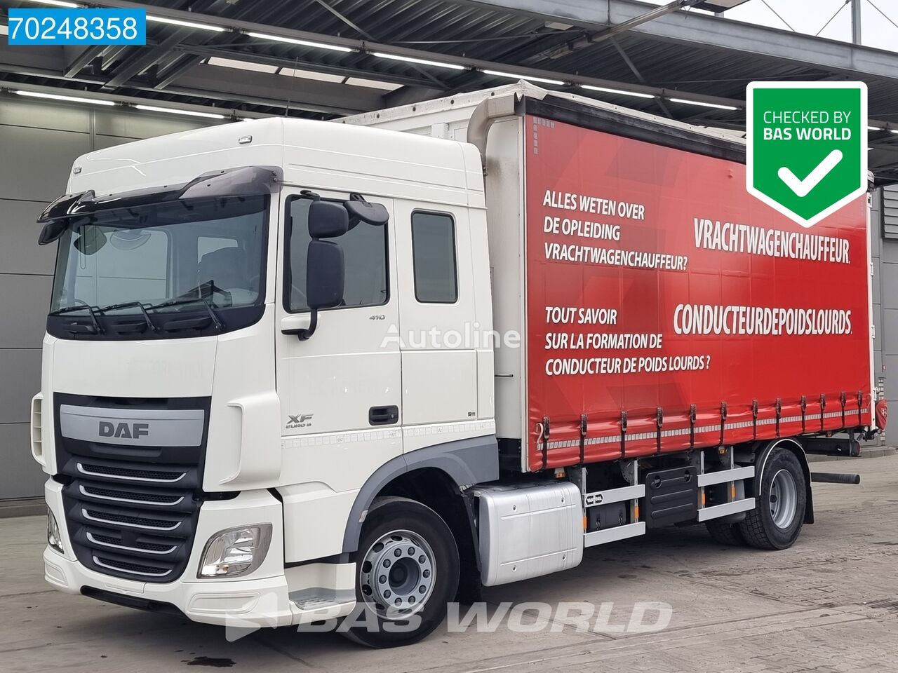 DAF XF 410 4X2 98.000 Original Kms! SC Manual Retarder ACC Euro 6 liukukapellikuorma-auto