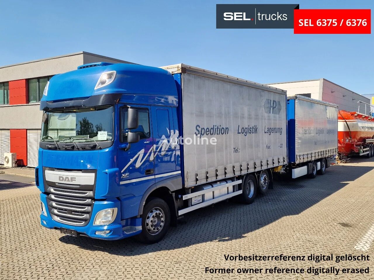 کامیون چادری DAF XF 440 FAR Standklimaanlage / Liftachse