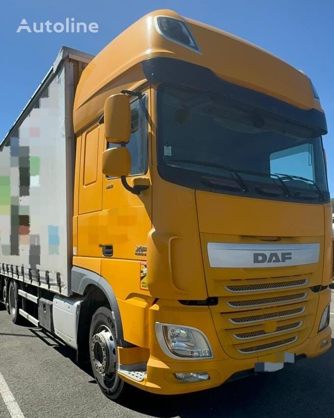 грузовик штора DAF XF 460 FAR + прицеп штора