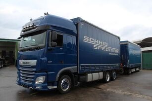 شاحنة ذات أغطية جانبية DAF XF 480 + مقطورة ستارة