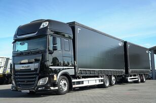 DAF XF 480 curtainsider truck + curtain side trailer