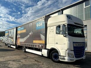 DAF XF 480 curtainsider truck + curtain side trailer