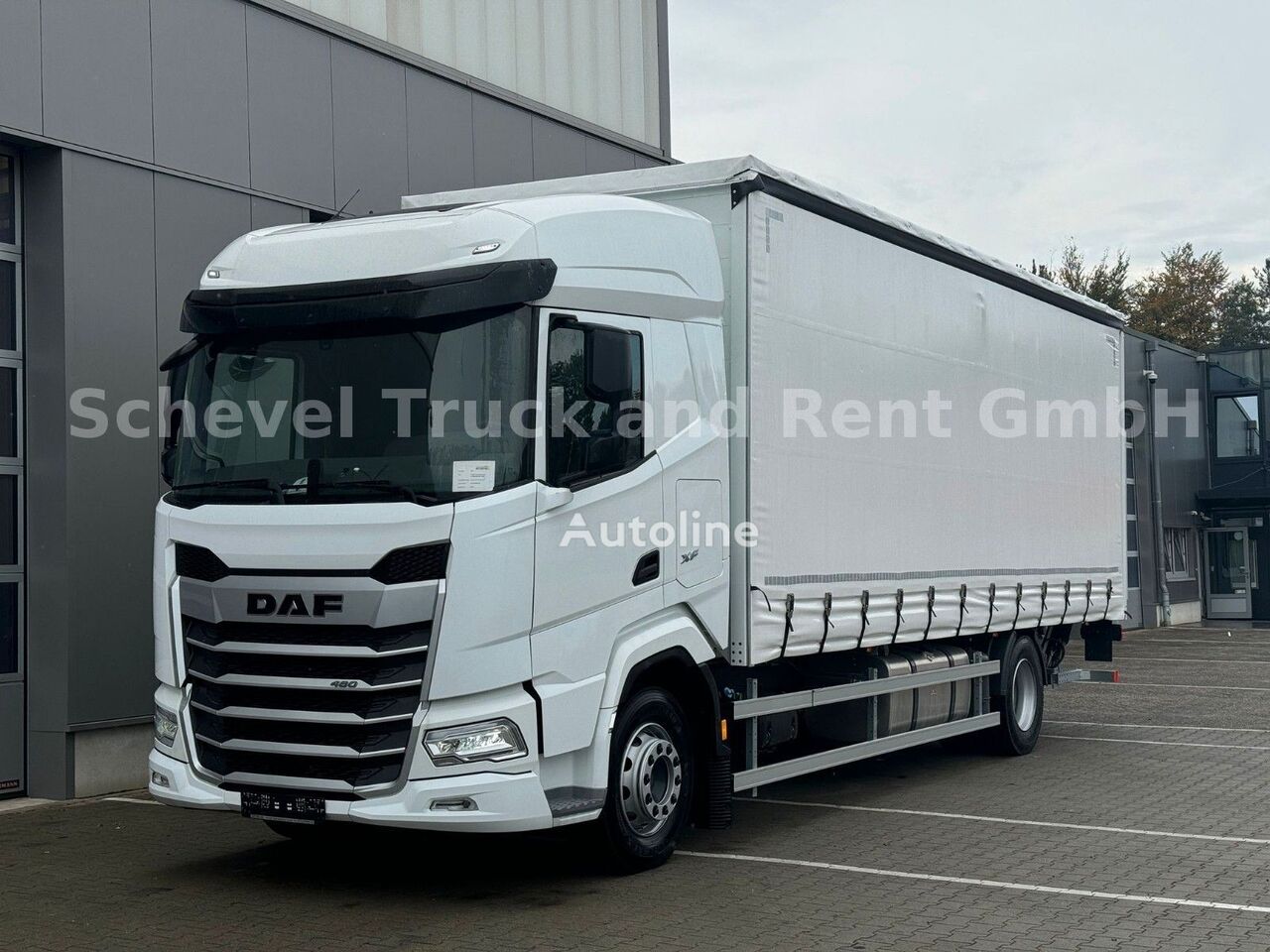 جديدة شاحنة ذات أغطية جانبية DAF XF 480 4x2  Pritsche/Plane + LBW Dhollandia