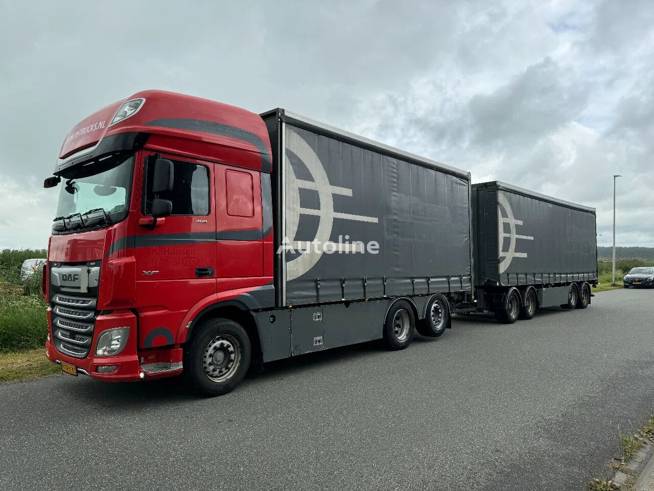 DAF XF 480 6X2 EURO 6 + M&V HANGER Schiebeplanen-LKW