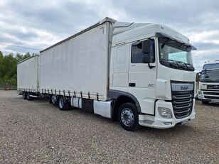 DAF XF460 6X2 2017 RETARDER 567000km + FRUEHAUF 2017 Schiebeplanen-LKW + Schiebeplanenanhänger