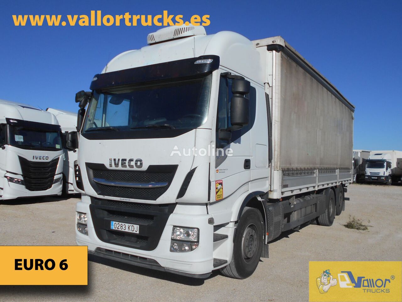 IVECO AS260s51YT/P schuifzeilen vrachtwagen