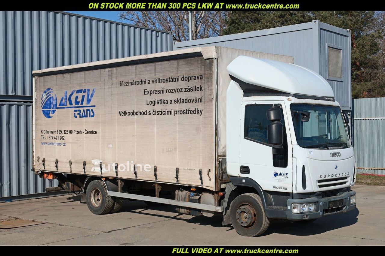 IVECO EUROCARGO ML 120EL22, 16 PALLETS, TAIL LIFT kayar perdeli kasalı kamyon