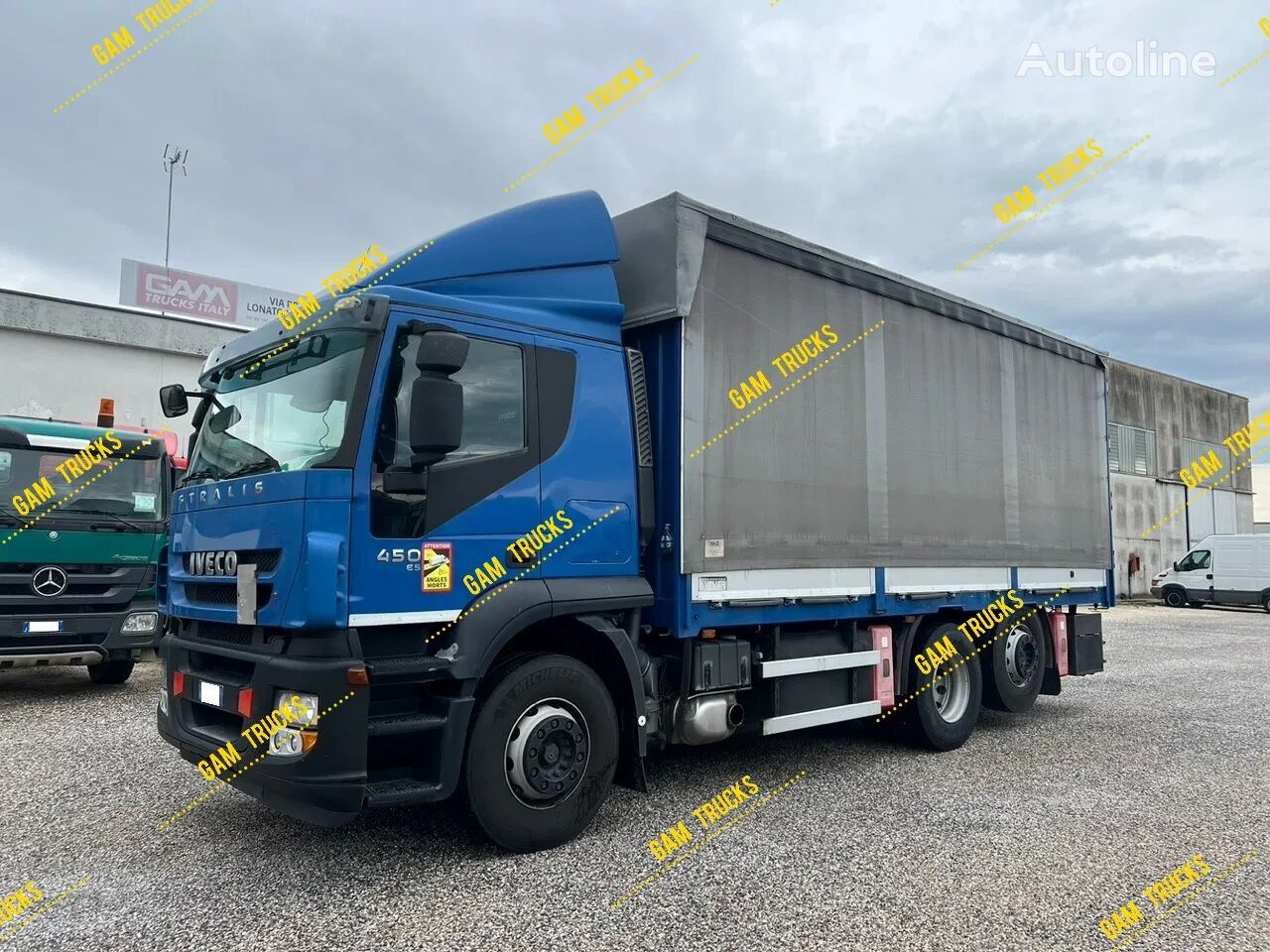 کامیون چادری IVECO Stralis 260.45 Stralis 260S45 Pritsche mit Plane und Spriegel 4x