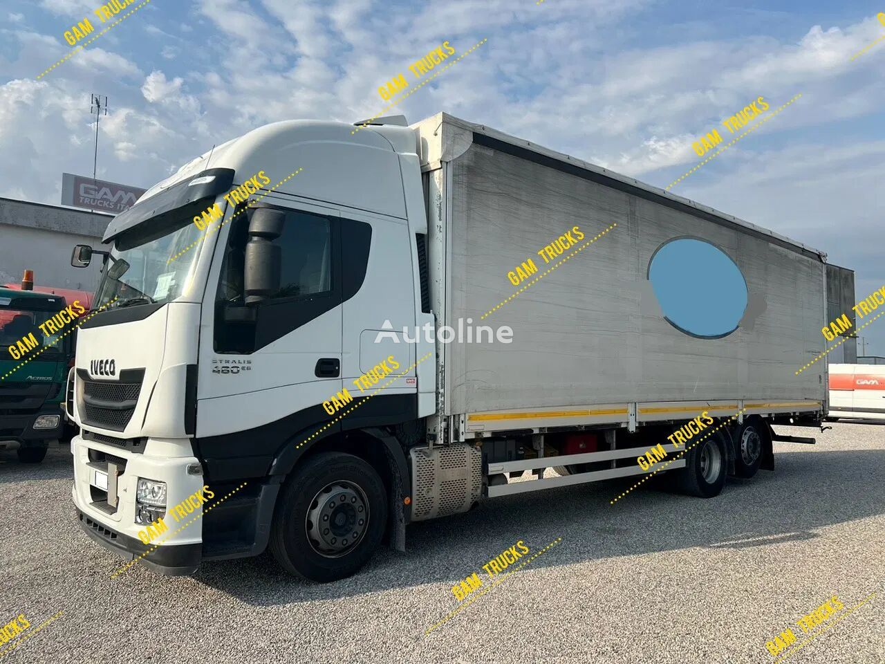 camion rideaux coulissants IVECO Stralis 480 260SY48 Pritsche + Plane 6x2 EU6 INTARDER