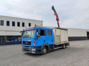 грузовик штора MAN TGL 10.250 Doka Servicewagen kraan