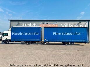 MAN TGL 12.250  curtainsider truck + curtain side trailer