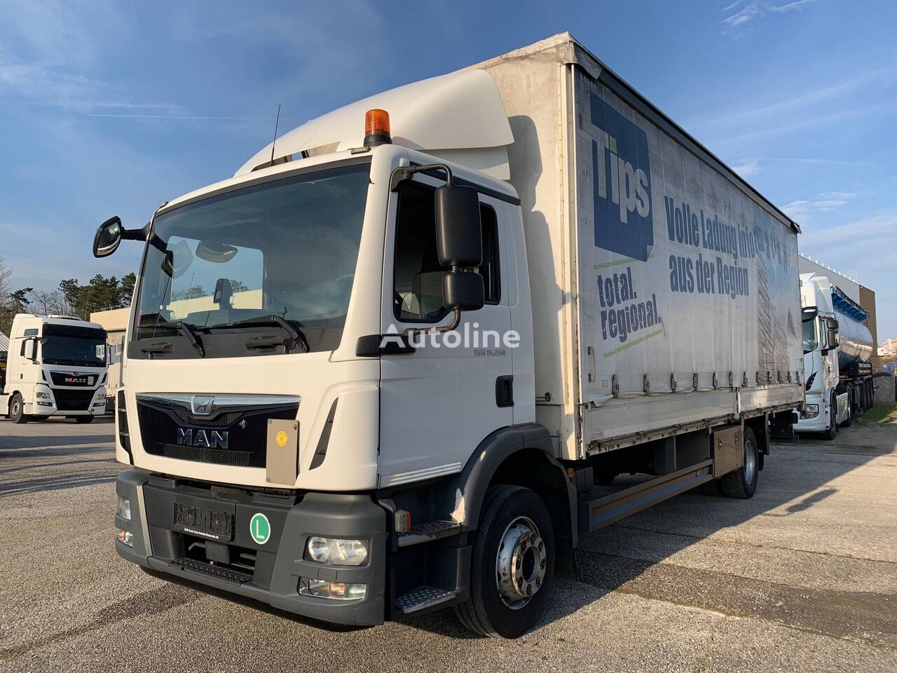 camion cu prelata culisanta MAN TGM 15.250 4x2 BL + LBW / 2.Pieces in stock !