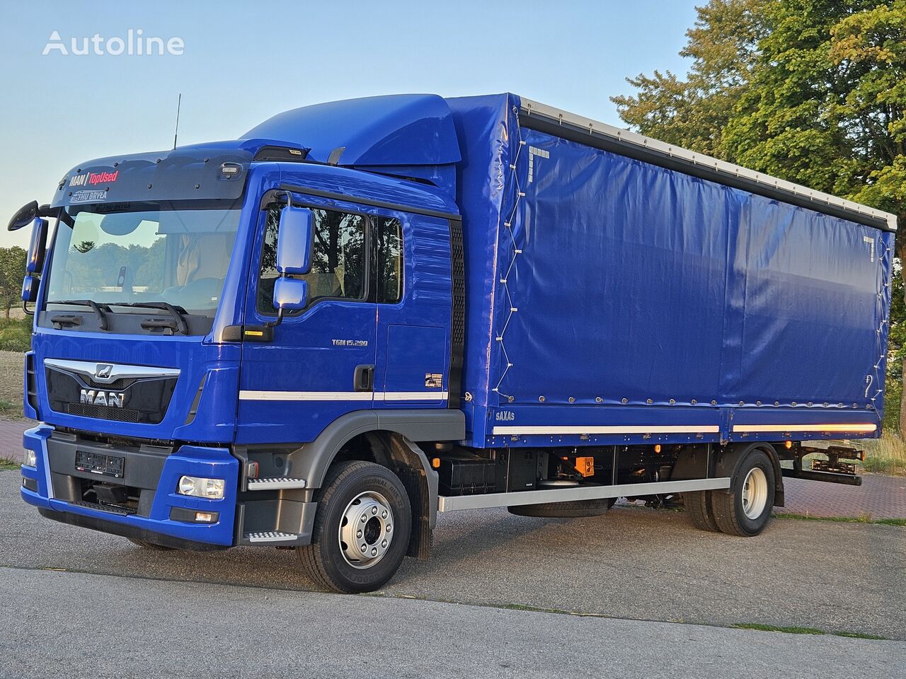 MAN TGM 15.290 schuifzeilen vrachtwagen