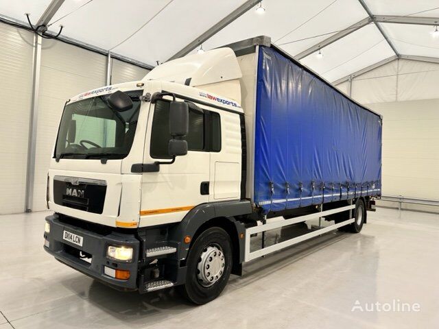 MAN TGM 18.250 Sleeper Cab Curtainsider camión con lona corredera