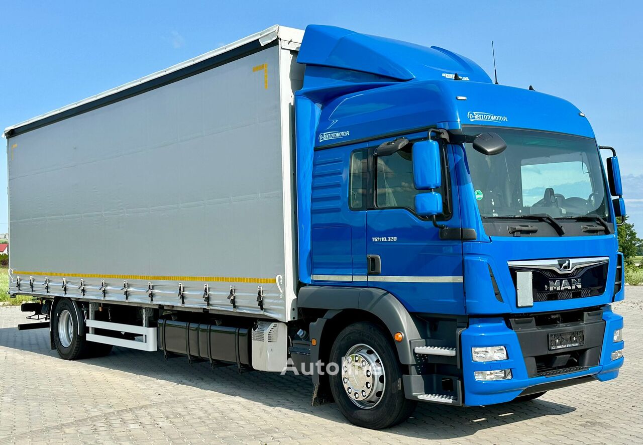 Venta de MAN TGM 18.320 / FIRANKA / 20 EUROPALET / 8.3 M DŁUGOŚCI / AUTOMAT / camión con lona corredera | Autoline CL MAN TGM 18.320 / FIRANKA / 20 EUROPALET / 8.3 M DŁUGOŚCI / AUTOMAT / camión con lona corredera - Autoline