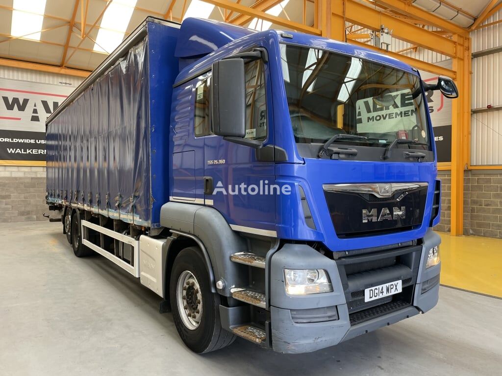 грузовик штора MAN TGS 26.360 *EURO 6* DRAWBAR SPEC 26 TONNE CURTAINSIDER – 2014 –