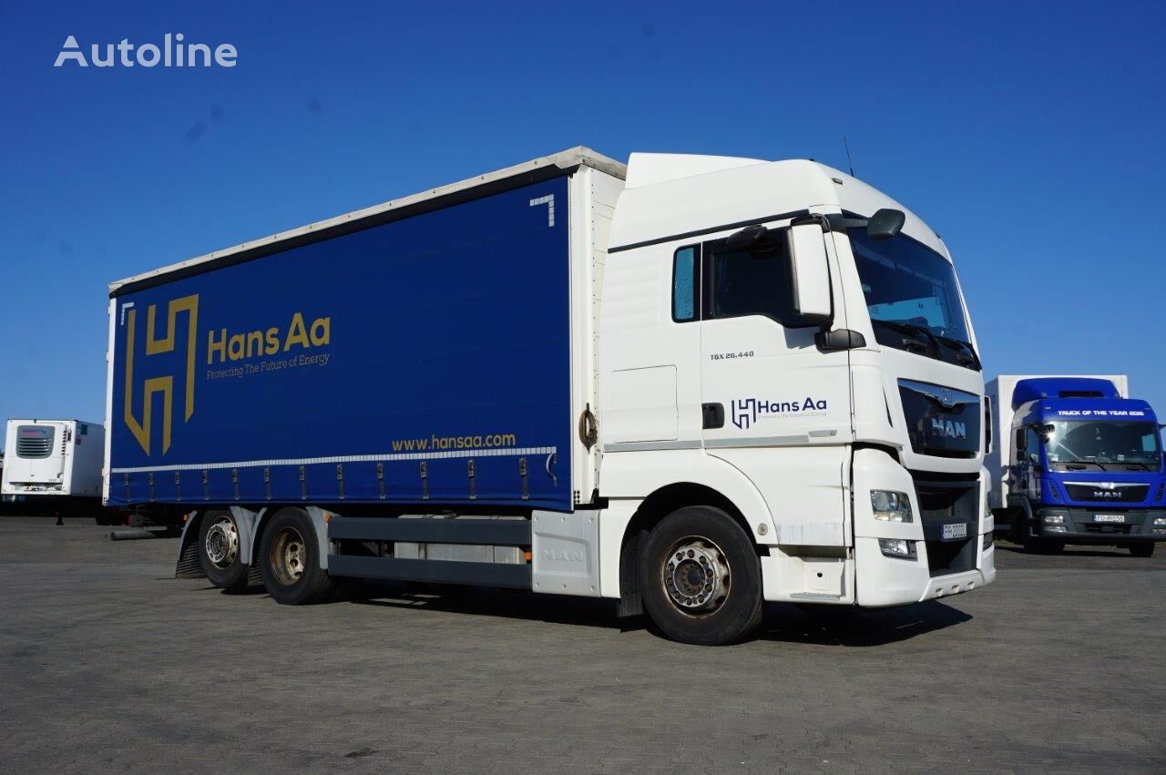 MAN TGX 26.440 curtainsider truck