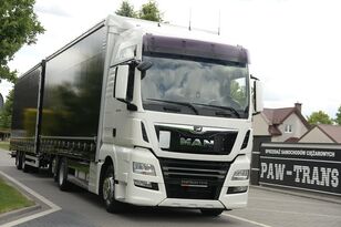 грузовик штора MAN TGX 26.470 ///* 2020 */// TANDEM PRZEJAZDOWY /// 7,70 + 7,70 /// + прицеп штора