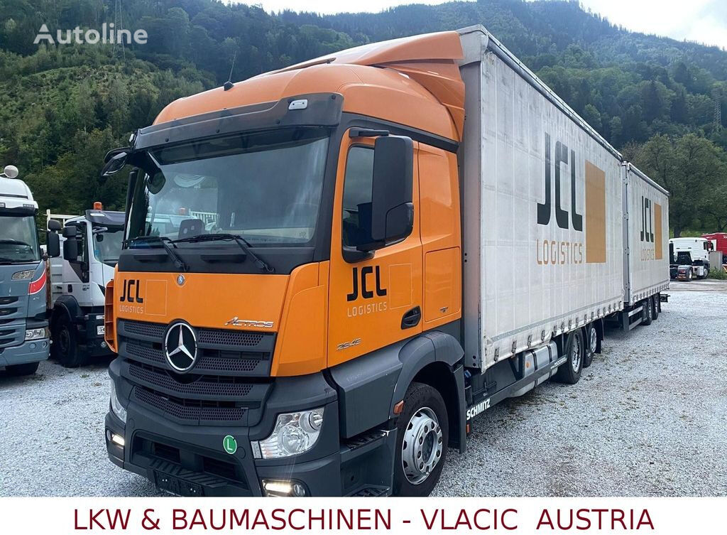 Mercedes-Benz 2545  lastbil glidende gardiner + gardintrailer