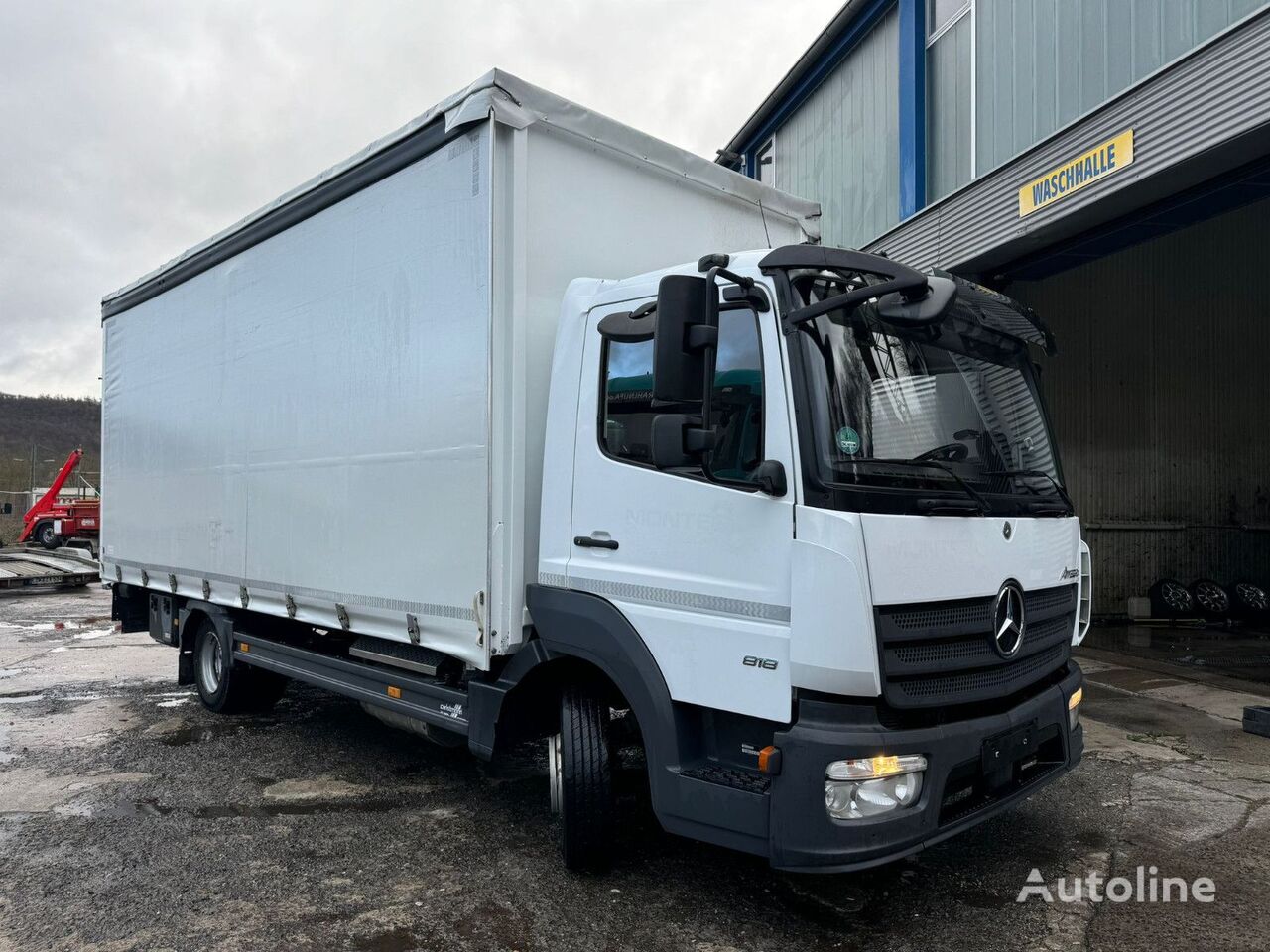 Mercedes-Benz 818L / LBW / Klima / AHK Schiebeplanen-LKW