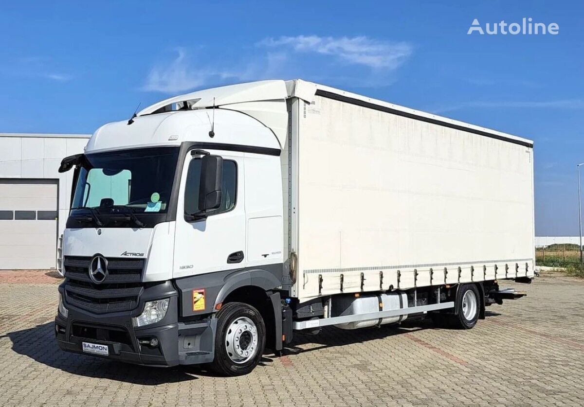 Mercedes-Benz ACTROS 1830 WINDA PALFINGER / PRZESTRZENNY / 21 PALET / 8,5 M /  Schiebeplanen-LKW