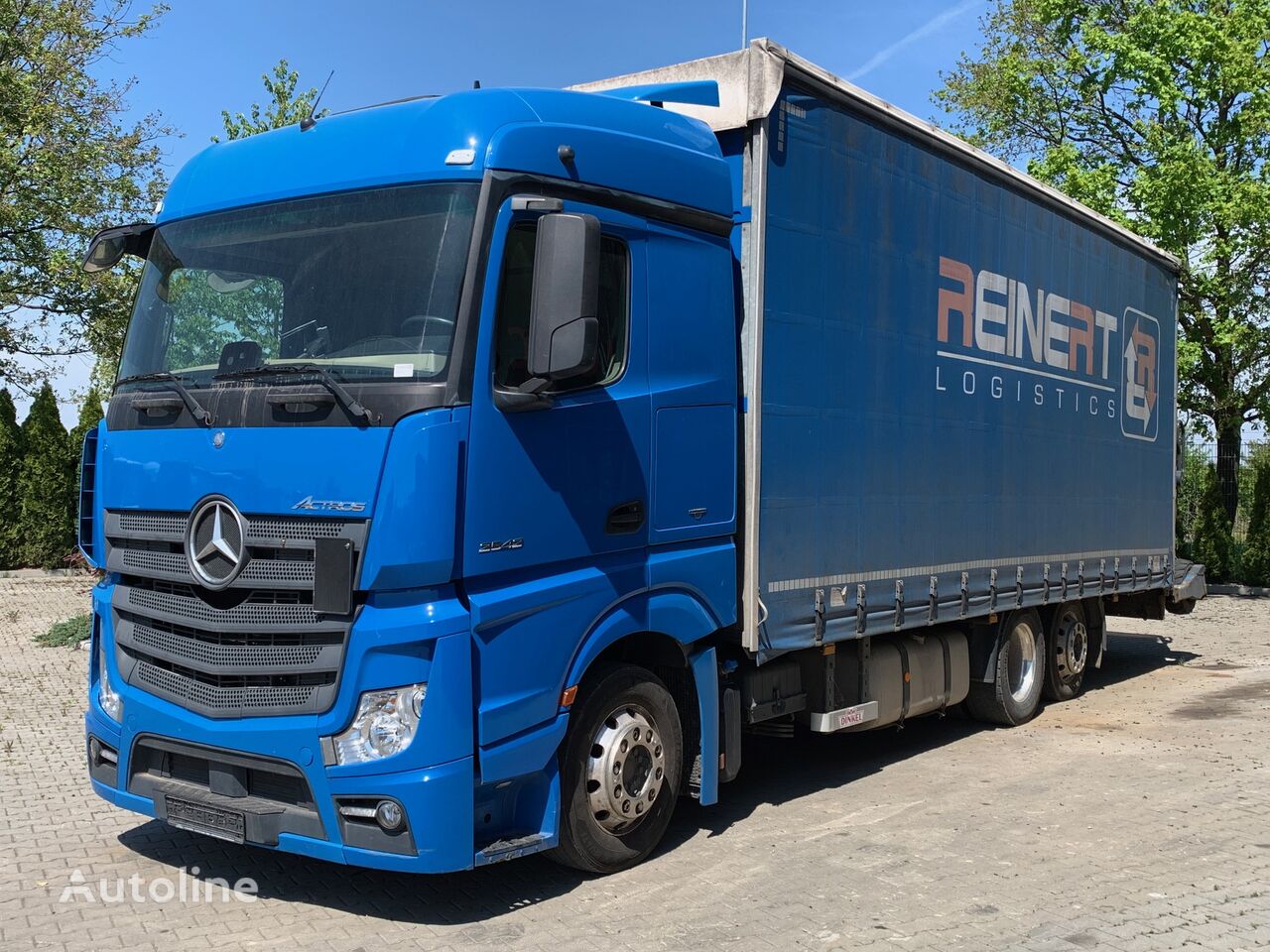 Mercedes-Benz ACTROS 2542 6x2 EURO6 ZESTAW SKRZYNIA Z PLANDEKĄ JUMBO függönyponyvás tehergépkocsi