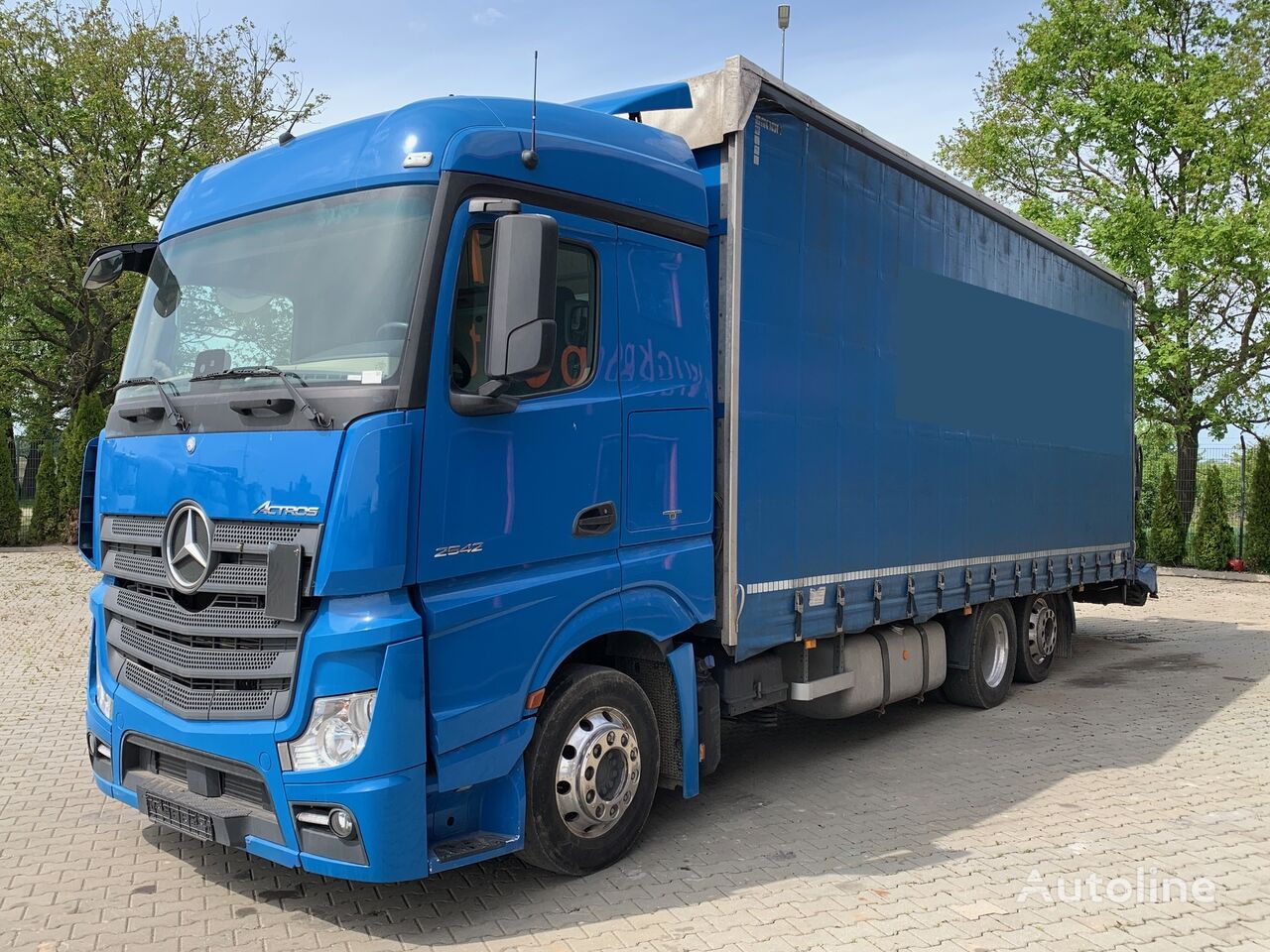 شاحنة ذات أغطية جانبية Mercedes-Benz ACTROS 2542 6x2 EURO6 ZESTAW SKRZYNIA Z PLANDEKĄ JUMBO